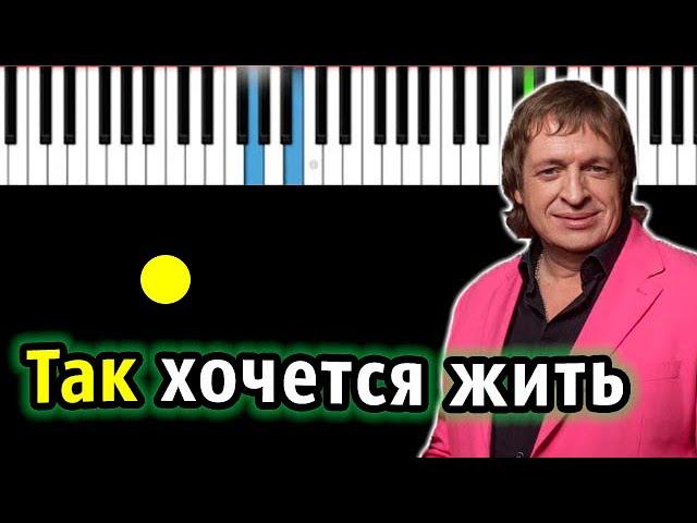 Рождество - Так хочется жить | Piano_Tutorial | Разбор | КАРАОКЕ | НОТЫ + MIDI