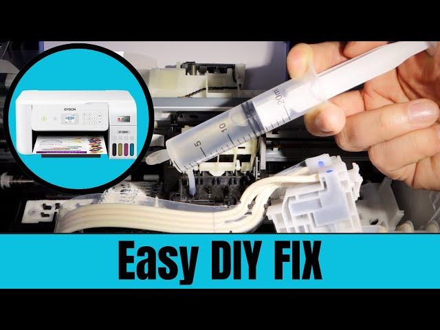 Epson ET 2800 Printhead Cleaning - Not Printing FIXED - EASY DIY