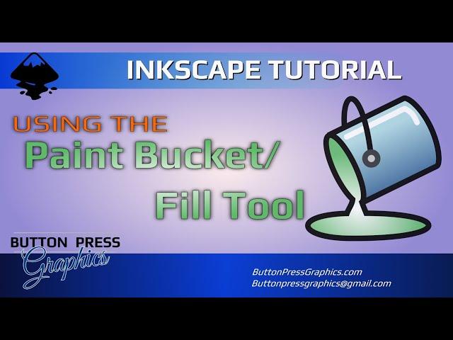 Using The PAINT BUCKET/FILL TOOL In INKSCAPE