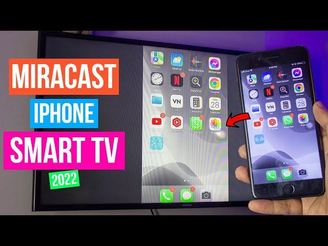 Miracast iPhone 7 Plus to Smart TV (2022) [Free & Wireless]