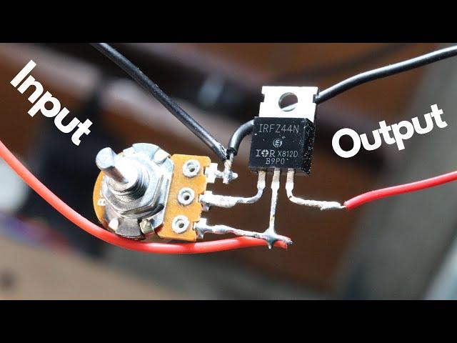 How To Make Simple DC Motor Speed Controller Circuit