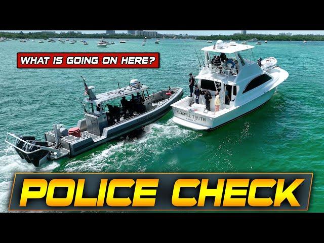 SURPRISE BOARDING BY CBP AND USCG AT HAULOVER INLET | BOAT ZONE