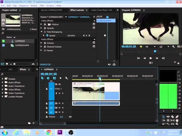 How to make Slow Motion Time Remapping Effect in Adobe Premiere Pro CC 2015