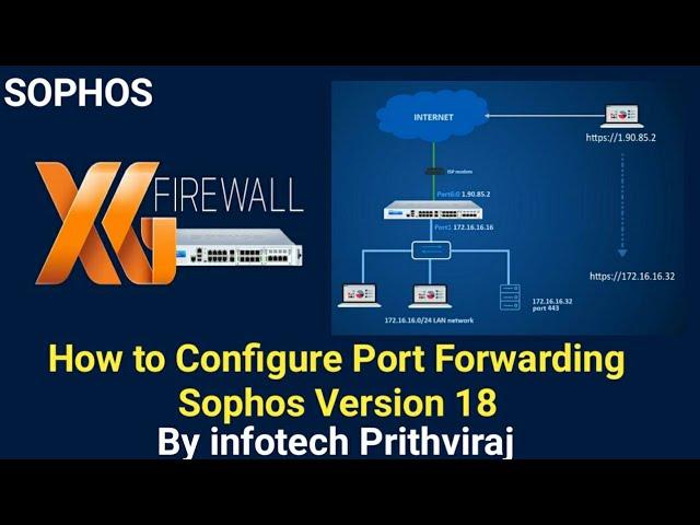 [Sophos XG Firewall Vesion-18]: How to configure port forwarding steps by steps in Hindi | Subtitles