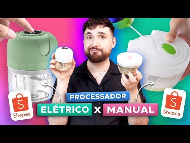  COMPRAS DA SHOPEE PARA COZINHA | Processador Elétrico ou Manual? | Achadinho ou Sumidinho?