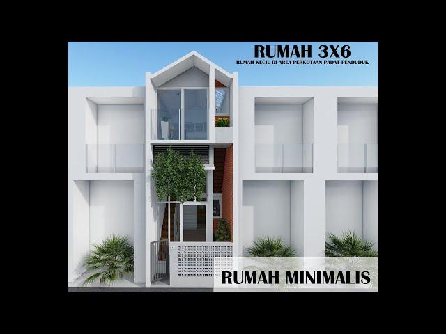 RUMAH 3X6 METER 3 LANTAI Mungil dan Nyaman.