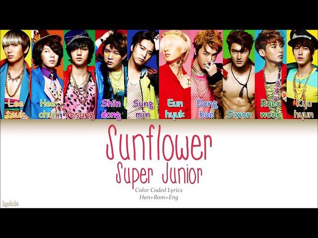 Super Junior (슈퍼주니어) – Sunflower (해바라기) (Color Coded Lyrics) [Han/Rom/Eng]