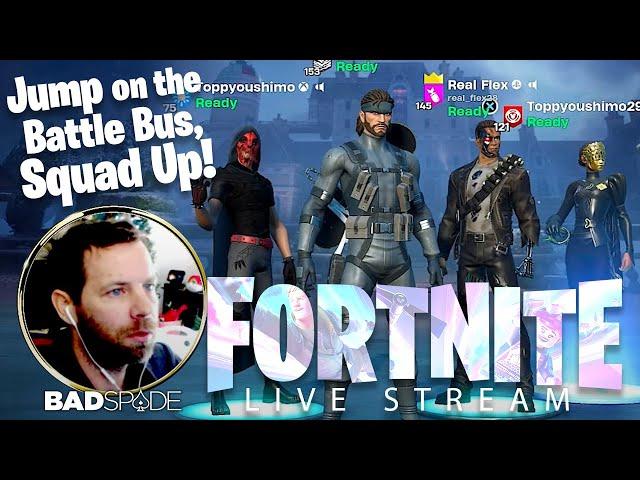 Fortnite For Real!! Jump on the Battle Bus With Me! Zero Build, Squads, Mic On ONLY!!