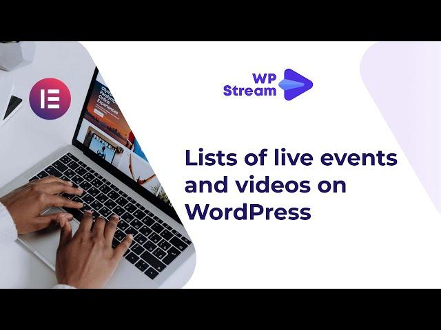 How To Add a List of ACTIVE LIVE STREAMS And VIDEOS (Elementor)