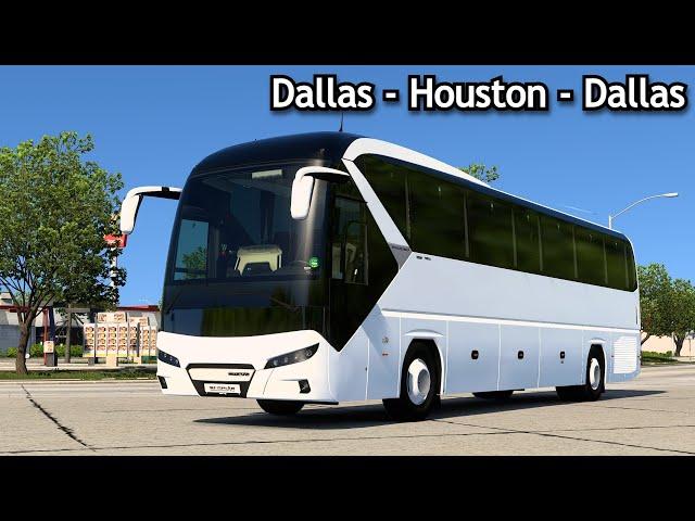 American Coach Simulator | Dallas - Houston - Dallas 