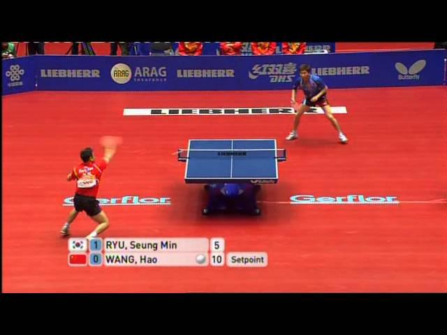 2012 WTTTC KOR-CHN (2): Ryu Seung Min - Wang Hao (full match|short form)