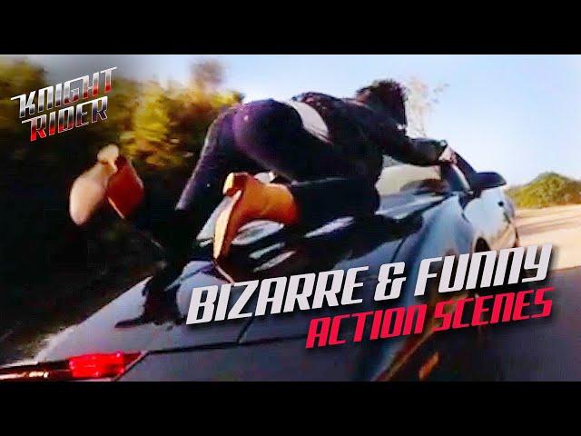 Bizarre and Funny Action Scenes | Season 1 | Knight Rider