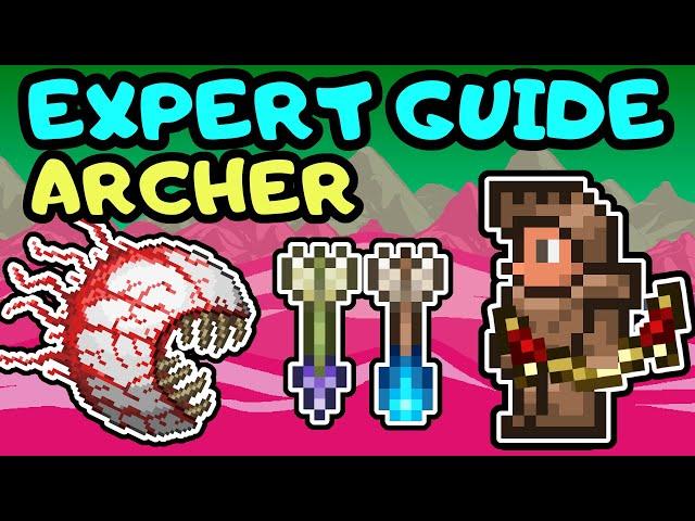 Beginner Archer and Bow Progression Guide! Terraria Expert Mode Guided Tutorial 1.4 2024