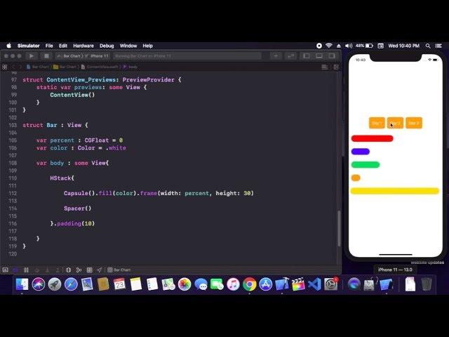 Bar Chart in SwiftUI - How to Create Bar Chart In SwiftUI - Custom Bar Chart In SwiftUI