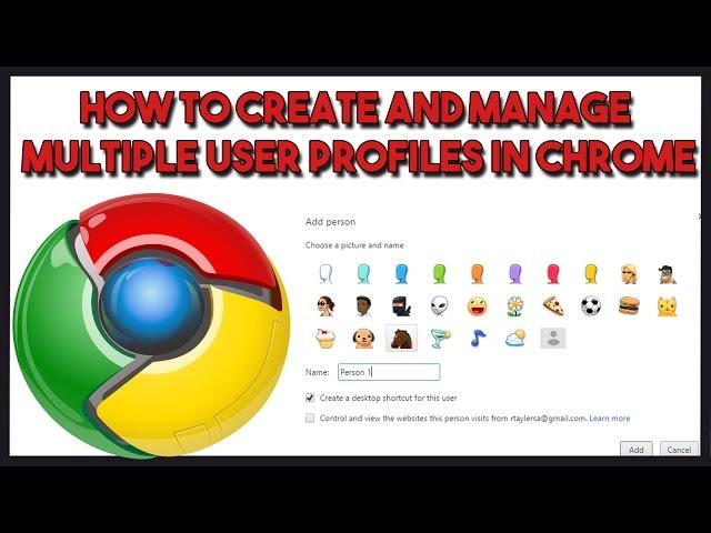 How to create and manage multiple user profiles in Chrome