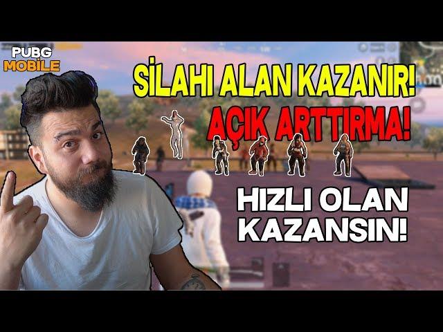 AÇIK ARTTIRMA! HIZLI OLAN ve SİLAHI ALAN KAZANIR! PUBG Mobile