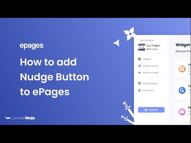 How to add a Nudge Button to ePages