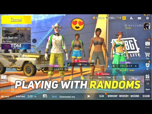 PLAYING WITH RANDOM PLAYERS  FULL GAMEPLAY - PUBG MOBILE LITE BGMI LITE