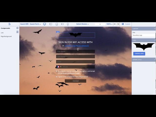 Captive Portal - Create AcSocial Login Page