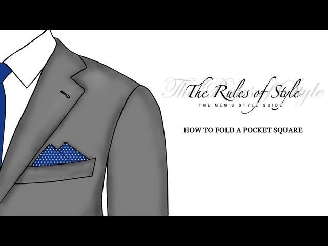 How To Fold A Pocket Square - Pyramids