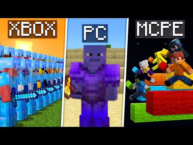 100 Minecraft PC vs 100 Controller vs 100 Mobile Players