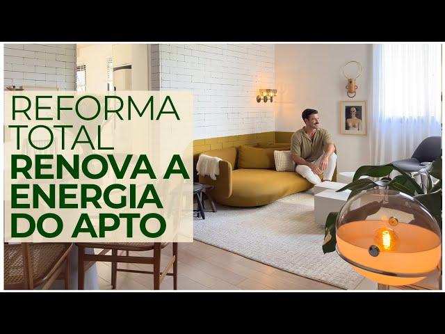 ELE DECOROU ATÉ O TETO! REFORMA FAZ APTO PARECER BEM MAIOR E RENOVA ENERGIAS BOAS DENTRO DE CASA