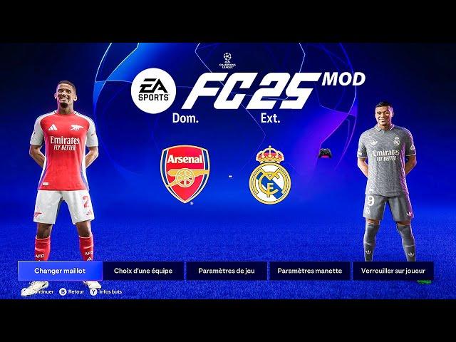 REAL MADRID - ARSENAL | FC 24 MOD 24/25 Realistic Ultimate Difficulty Career Mode | FC 25 MOD