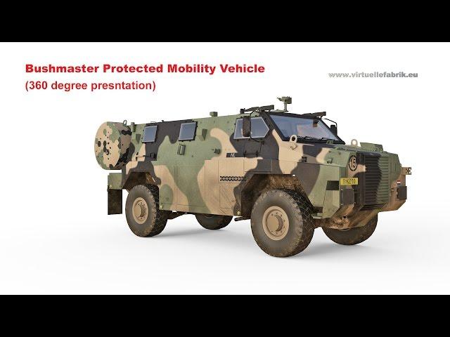 3D-Animattion (360Grad) Bushmaster Protected Mobility Vehicle