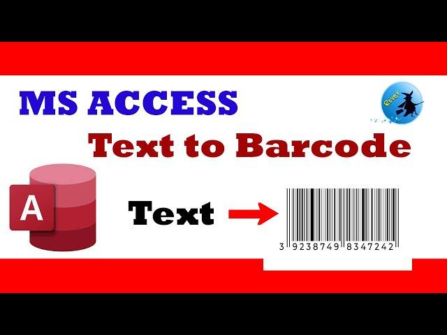 Generate Barcode text using  MS ACCESS | MS Access