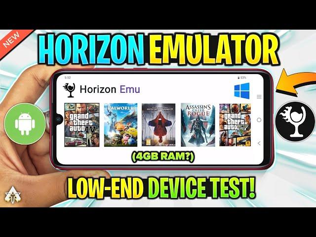  TESTING HORIZON EMULATOR ON *LOW-END* ANDROID DEVICE | GAMEPLAY WINDOWS EMULATOR