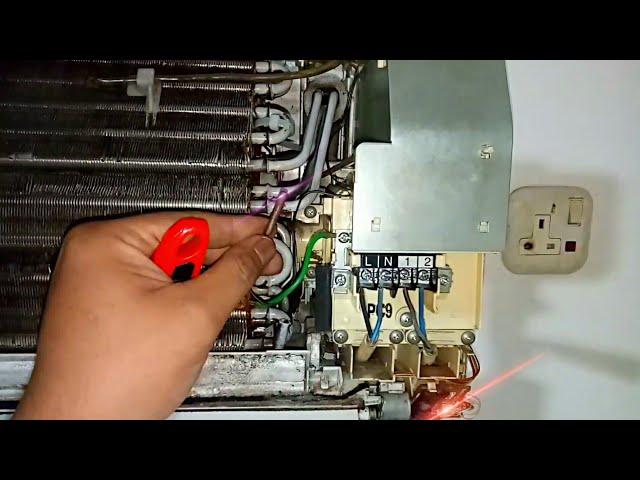 how to solve panasonic aircon light blinking problem | thermistor damaged