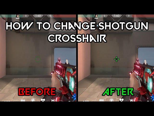 How to change Shotgun Circle Crosshair to Regular Crosshair in Valorant