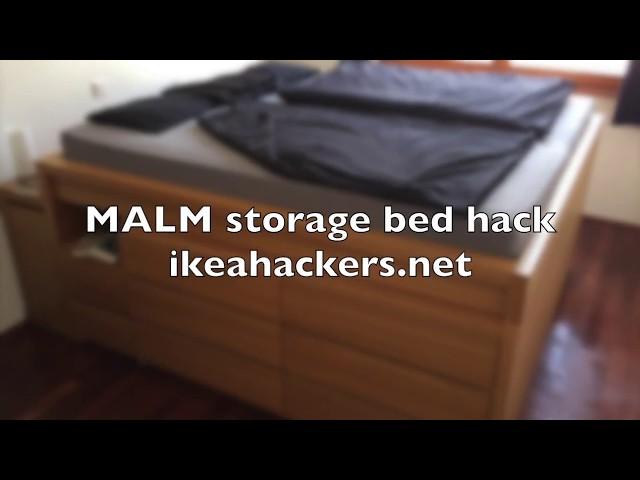 DIY storage bed - IKEA MALM hack