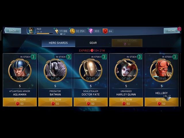 Hellboy 5 shards - Buying - Arena Store - InJustice 2 Mobile Android