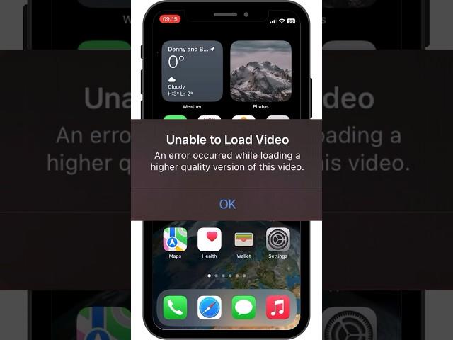 How to Fix iPhone Unable to Load Videos