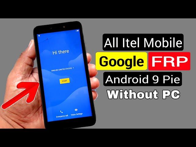 All Itel Bypass Google Account/FRP Lock |ANDROID 9 (Without PC)