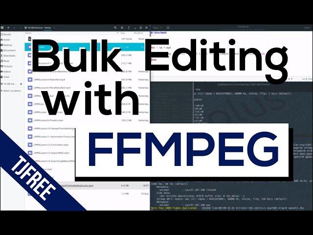 How to edit multiple videos at once using FFMPEG