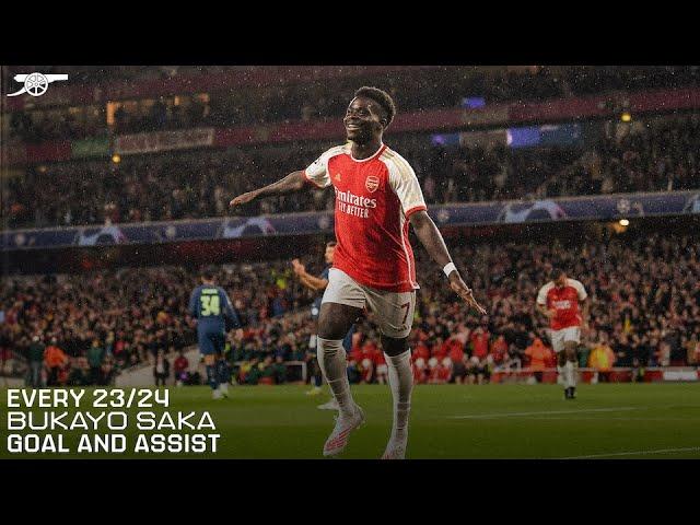 BUKAYO SAKA | EVERY GOAL AND ASSIST | 2023/24 COMPILATION