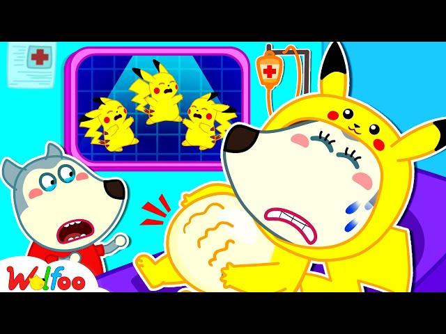 Pikachu Mommy, Try Hard! | Wolfoo Takes Care of Mommy | Wolfoo Family Official