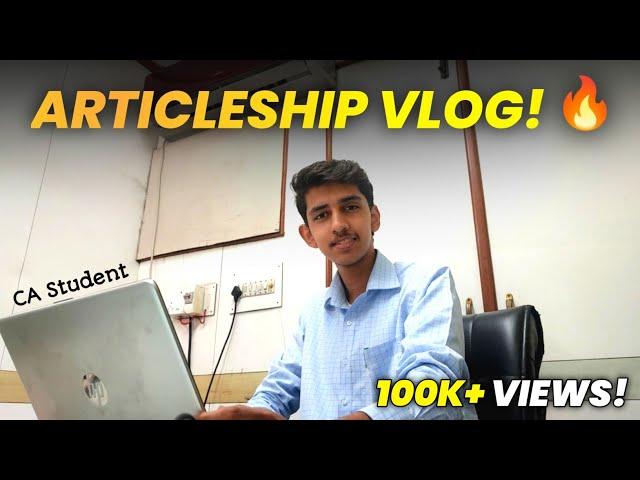 My First Vlog of CA Articleship  | A Day in Life of a CA Article | Shubham Gupta