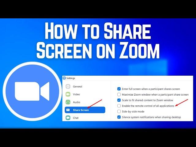 How to Share Screen on Zoom