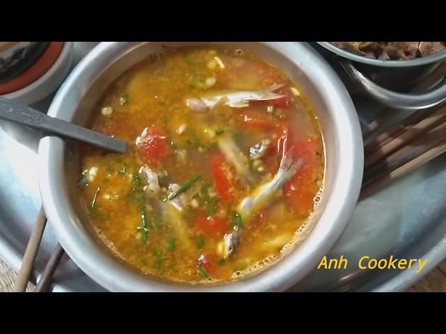 COOK VIETNAMESE SOUR SOUP with barb-Authentic Vietnamese cooking recipes-Tasty Vietnamese home meal