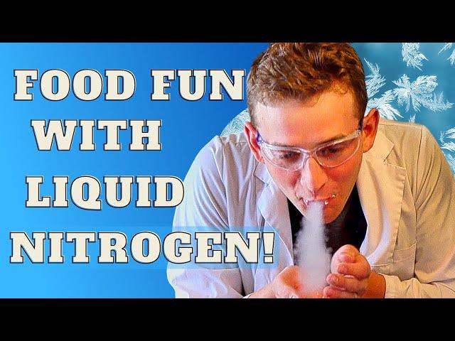 Cooking with Liquid Nitrogen! Homemade liquid nitrogen ice cream.