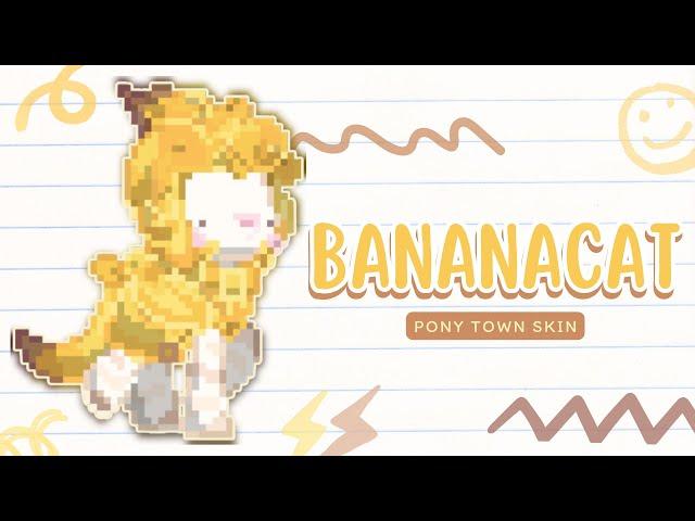 ) BananaCat : [ pony town skin ]