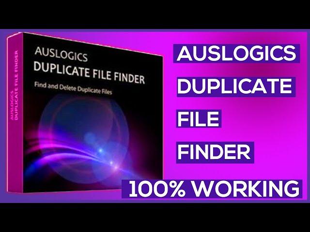 AUSLOGICS DUPLICATE FILE FINDER /CLEAN YOUR PC