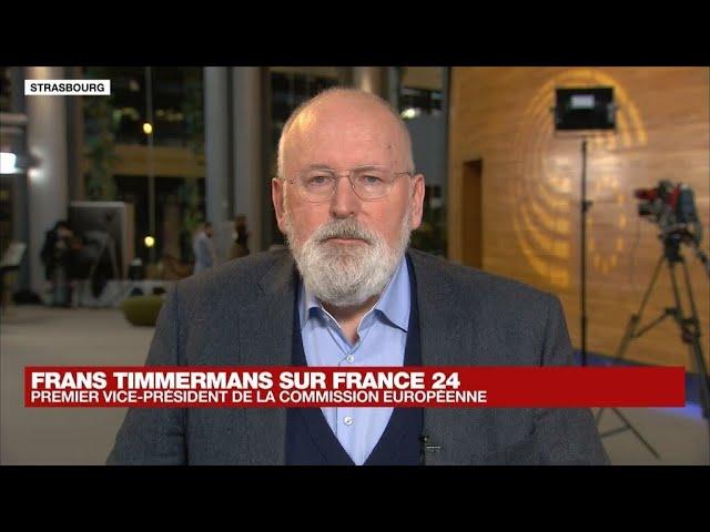 F. Timmermans, vice-président de la Commission européenne : toutes les sanctions sont "sur la table"