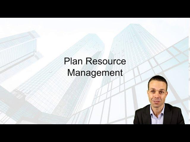 Project Resource Management Overview | PMBOK Video Course