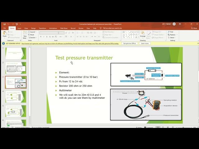 Connection between  analog input plc m221 shinder Electric and pressure transmitter   PowerPoint 202