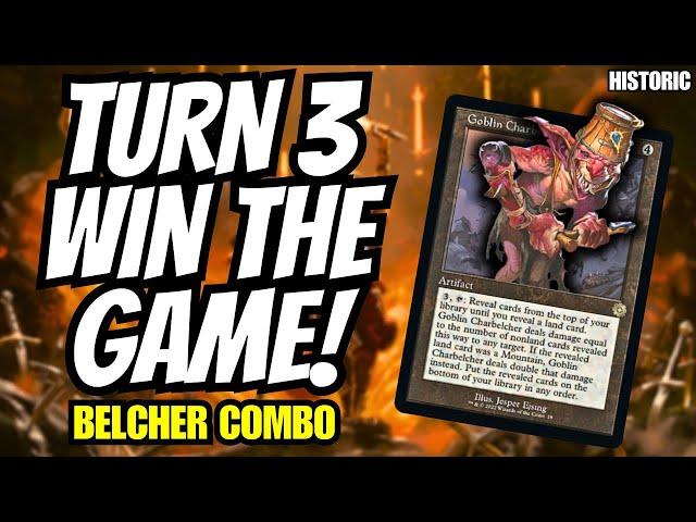 Win the Game on Turn 3 with this MTG Historic Combo Deck | Belcher #mtg
