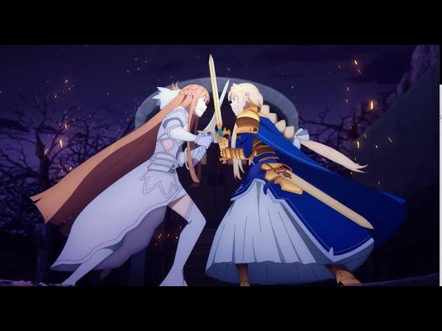 Asuna vs Alice | Sword Art Online War of Underworld Episode 10